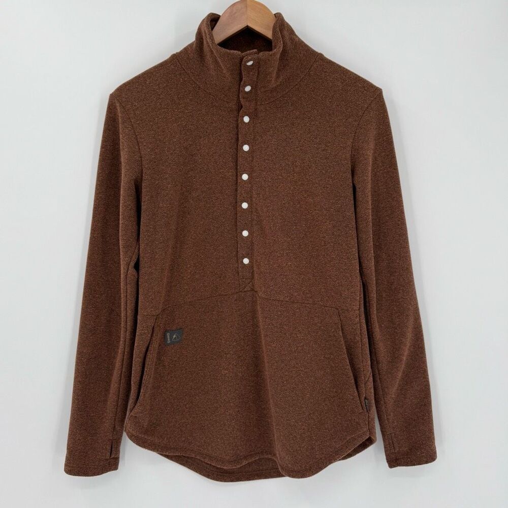 Deso Genevieve Brown Fleece Snap Pullover 8s Women Small Outdoors Hiking
